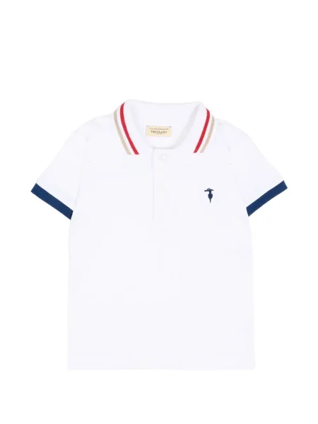 Koszulka polo dziecięca Trussardi biała