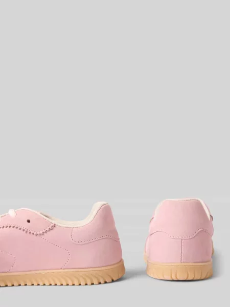 Sneakersy z prawdziwej skóry Tamaris różowe