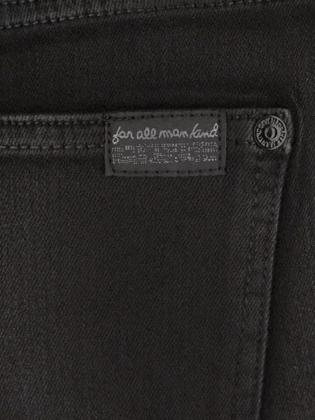 Слаб дънки skinny fit 7 For All Mankind черно