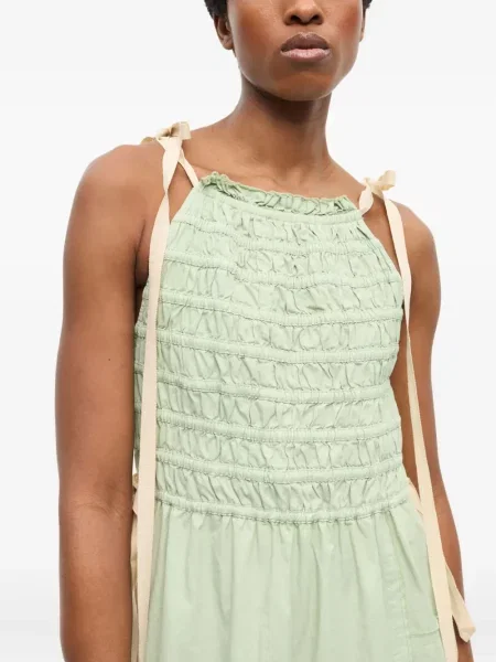 Rochie Ganni de costum verde