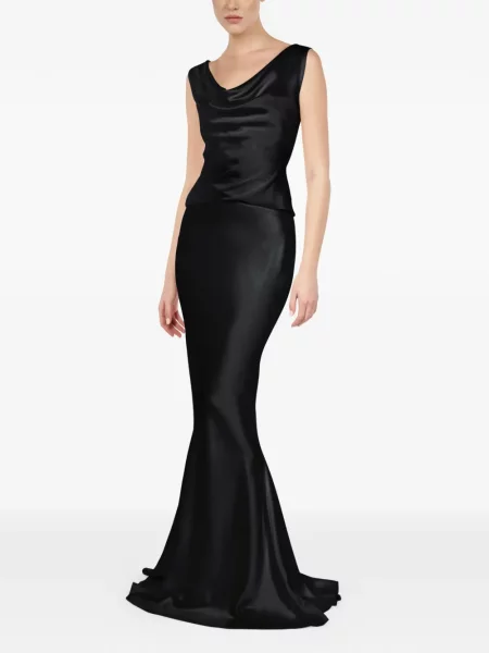 Jedwabna spódnica maxi Alexia & Antonia czarna