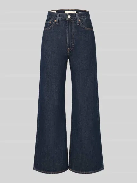 Jeansy Wide & Loose Fit z czystej bawełny model RIBCAGE WIDE LEG' Levi's® 300 granatowe