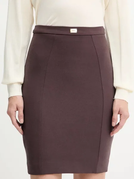 Elisabetta Franchi fustă mini creion bordo