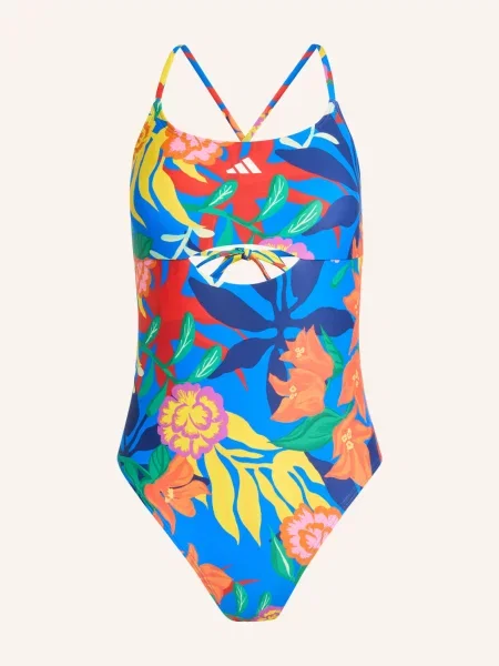 Adidas Plavky Mexicana Florals modrá žlutá červená