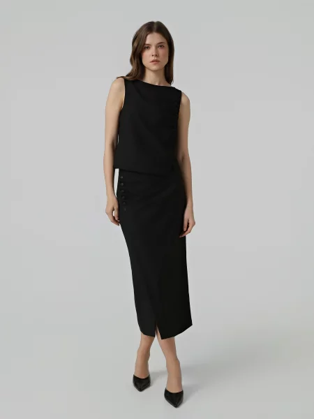 Юбка макси Emporio Armani черная