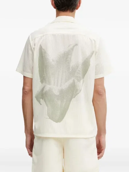 Cămașă Filling Pieces cu imagine alb