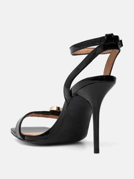 Love Moschino sandale de piele negru