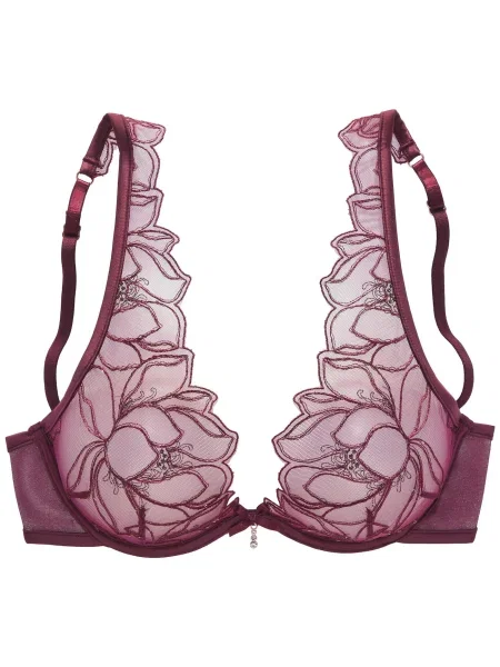 LASCANA Sutien bordeaux roșu