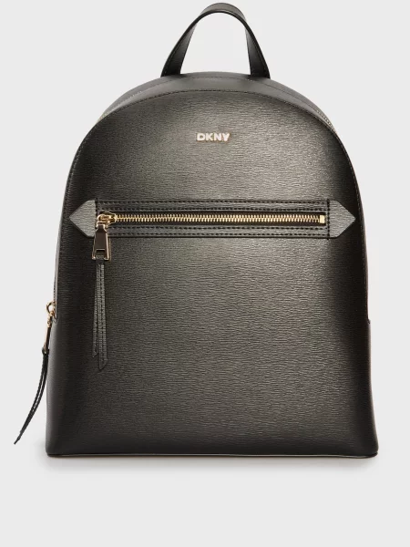 Шкіряний рюкзак Dkny чорний