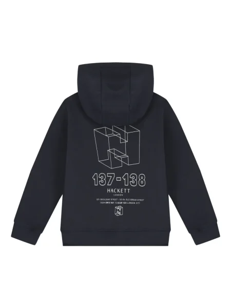 Bluza z kapturem dziecięca Hackett niebieska