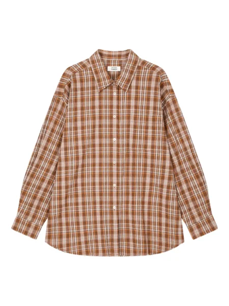 Cămașă Studio Tomboy în carouri portocaliu