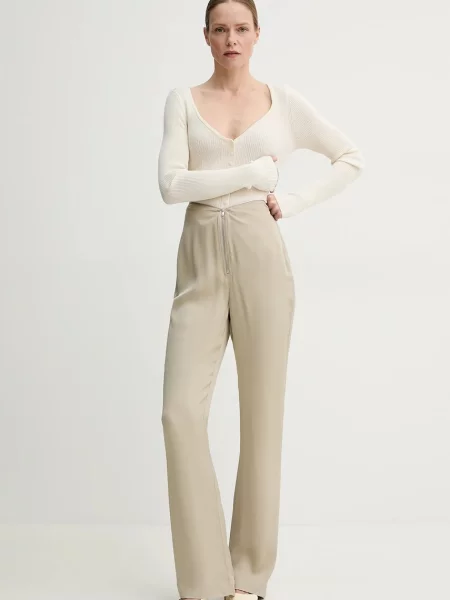 Шелковый кардиган Herskind бежевый