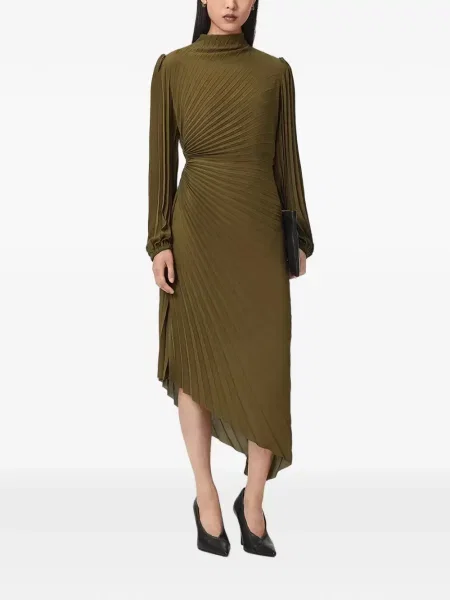 Rochie Allsaints asimetrică verde