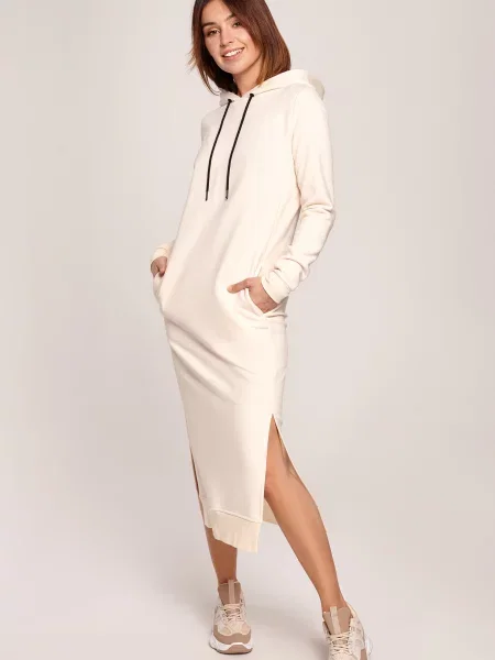 Rochie maxi Bewear alb