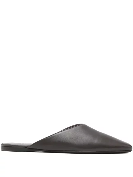 Papuci tip mules Herbert Levine maro