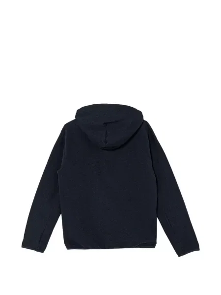 Bluza z kapturem dziecięca Emporio Armani niebieska
