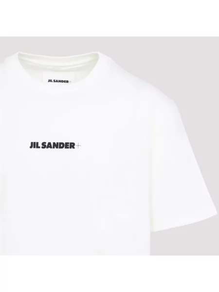 Koszulka Jil Sander z nadrukiem biała