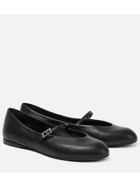 Balerini Max Mara din piele negru