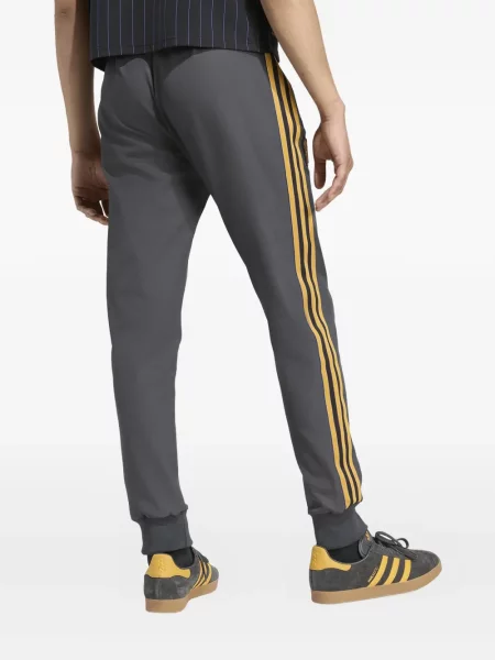 Pantaloni Adidas cu autograf alb
