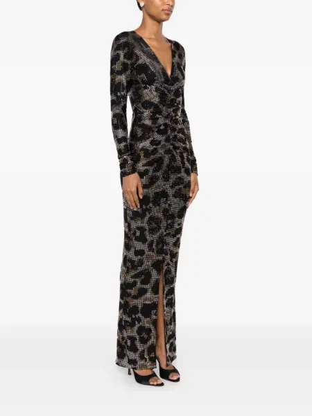 Rochie Miron cu volane negru