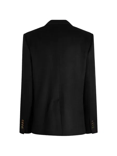 Кашмирено двуредно яке Dolce & Gabbana черно