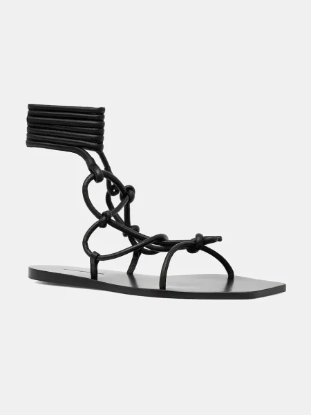 Rick Owens Lilies sandale de piele Penta negru