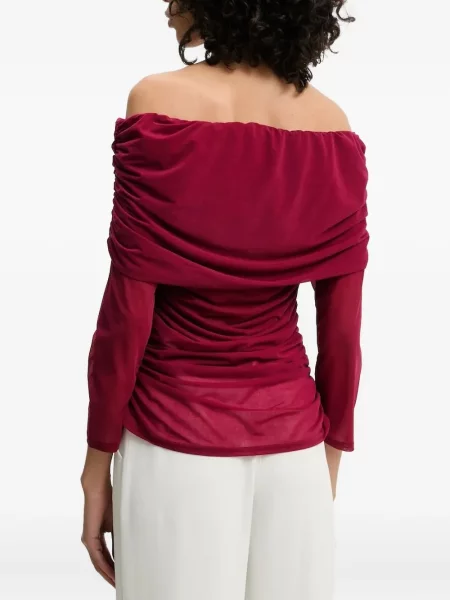 Top Never Fully Dressed drapat roșu