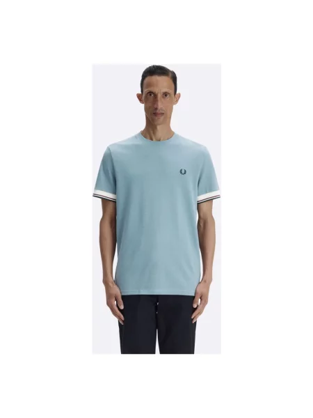 Koszulka Fred Perry ze sznurkiem niebieska