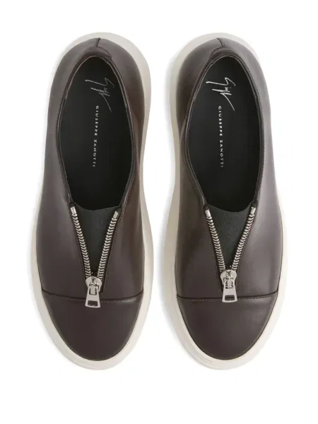Sneakerși Giuseppe Zanotti din piele maro