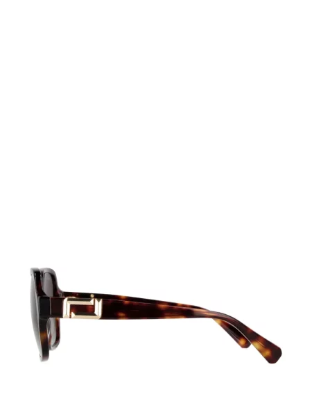 Ochelari de soare Lancel cu imprimeu geometric maro