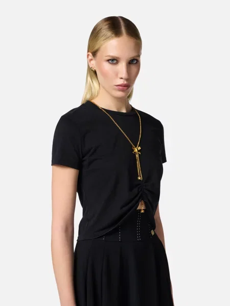 Футболка Elisabetta Franchi чорна
