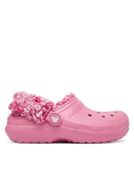 Šľapky Crocs Classic Fleece Lined Clog K ružová