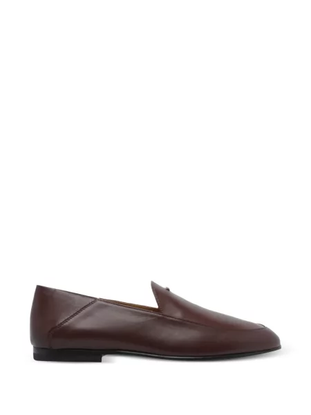 Pantofi loafer Tod's din piele cu autograf maro
