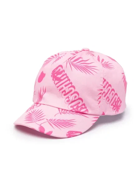 Czapka z daszkiem dziecięca Moschino różowa