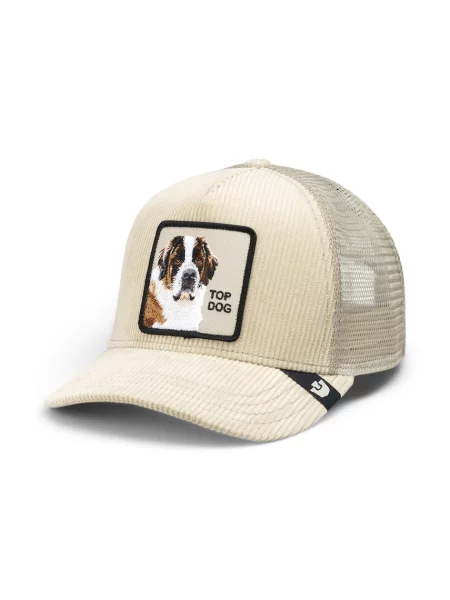 Goorin Bros czapka z daszkiem trucker sztruksowa Corduroy Top Dog beżowa