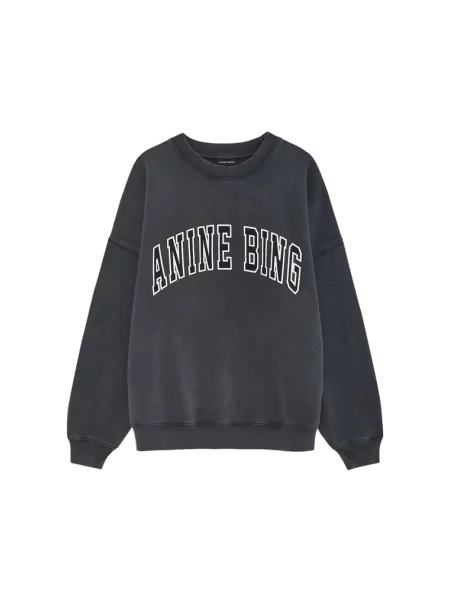 Bluza nierozpinana Anine Bing z okrągłym dekoltem czarna