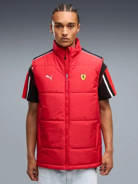 Утепленный жилет Puma красный