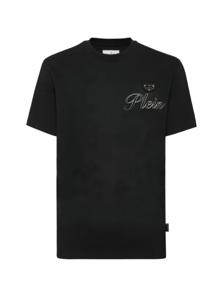 Tricou Philipp Plein din jerseu negru