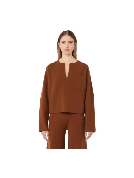 Sweter Max Mara wełniany beżowy