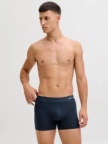 Труси JACK & JONES BASIC BAMBOO TRUNKS синій/чорний чорні