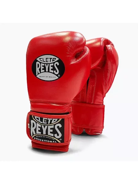 Rękawice bokserskie Cleto Reyes Velcro Sparring red czerwone