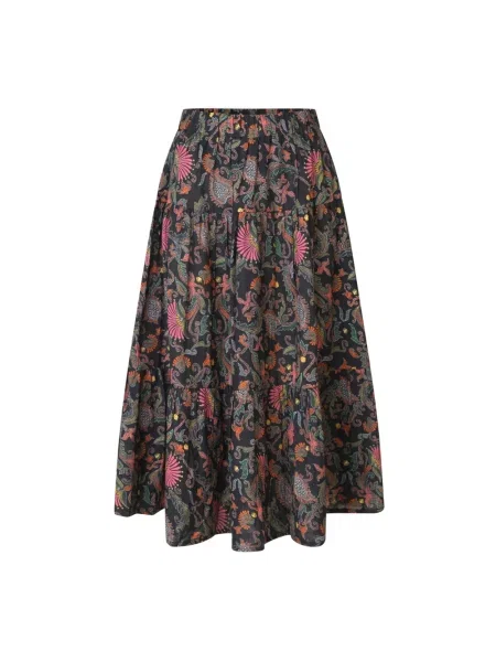 Wielobarwność spódnica midi Lollys Laundry w kwiatki do kolan