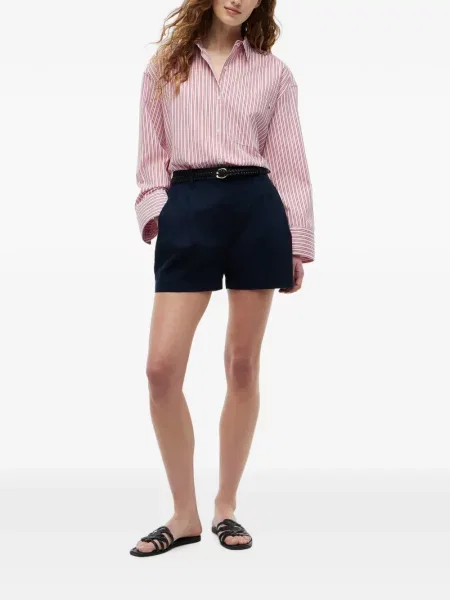 Cămașă Tommy Hilfiger cu dungi roșu