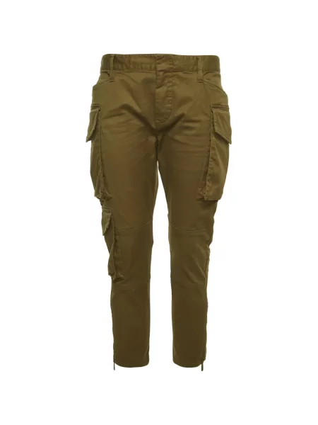 Decupat pantaloni cargo Dsquared2 verde
