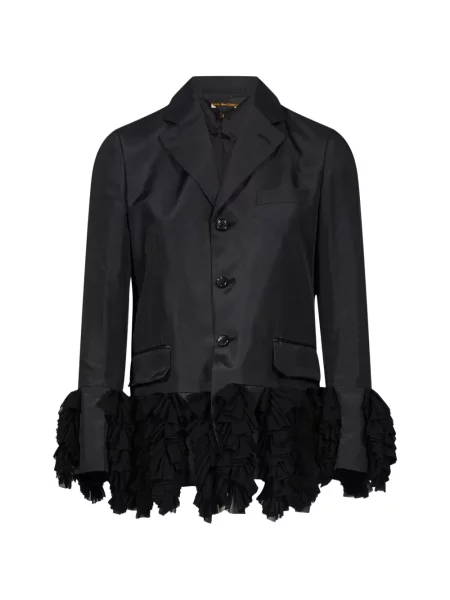 Geacă Comme Des Garçons cu volane negru