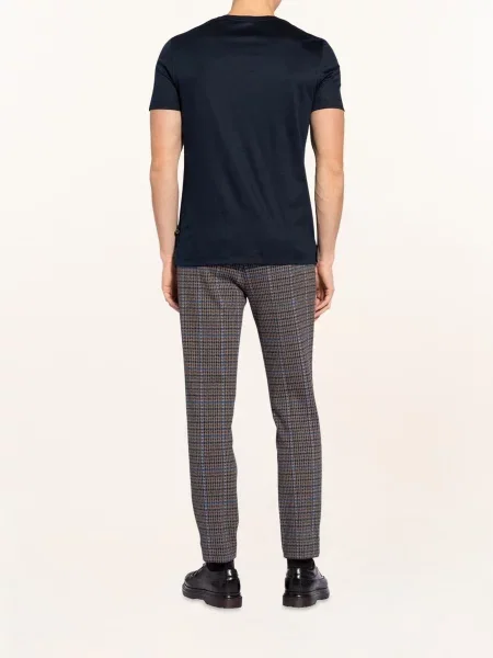 Van Laack T-Shirt Pius blau biała