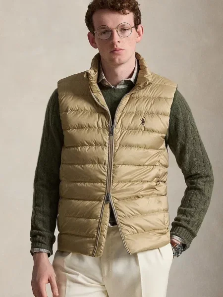 Polo Ralph Lauren vestă pentru bărbați bej