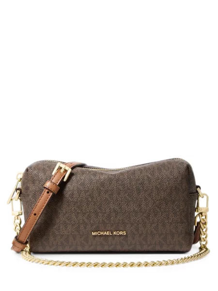 Geanta crossbody Michael Kors cu autograf maro