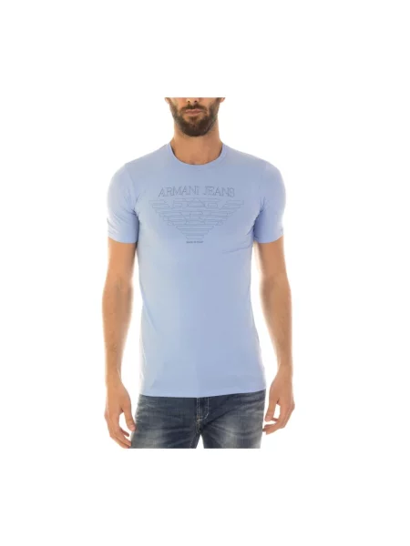 Koszulka Armani Jeans niebieska