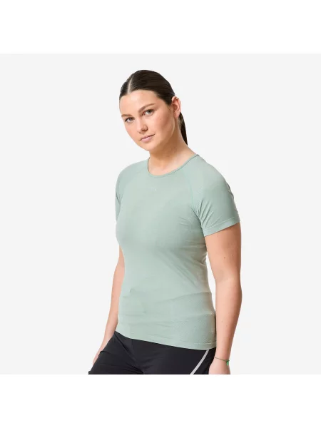 Koszulka do biegania Kiprun Run Comfort zielona